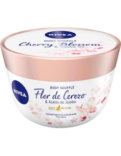 NIVEA TARRO  BODY SOUFFLE 200ML FLOR CEREZO Y ACEITE JOJOBA