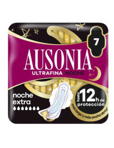 AUSONIA ULTRAFINA COMPRESA NOCHE EXTRA 7U