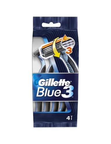 GILLETTE BLUE III MAQU AFEITAR 4+1