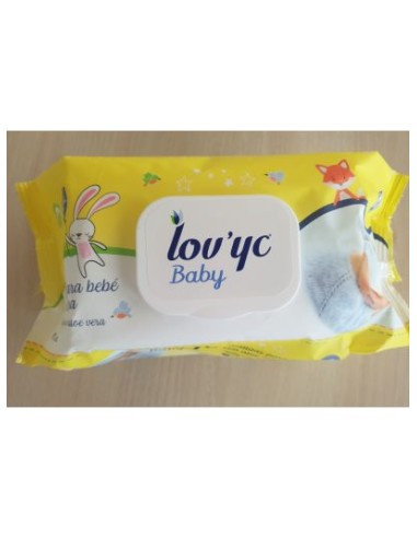 LOVYC TOALLITAS 20U BEBE ALOE VERA