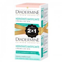 Crema Día Hidratante Matificante  Diadermine 2x1