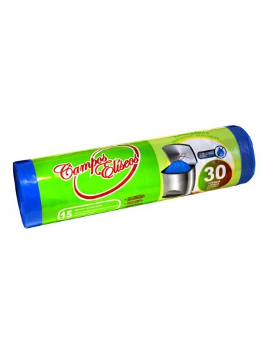 CAMPOS ELISEOS BOLSA BS 55X65 30L AZUL 15u C/21