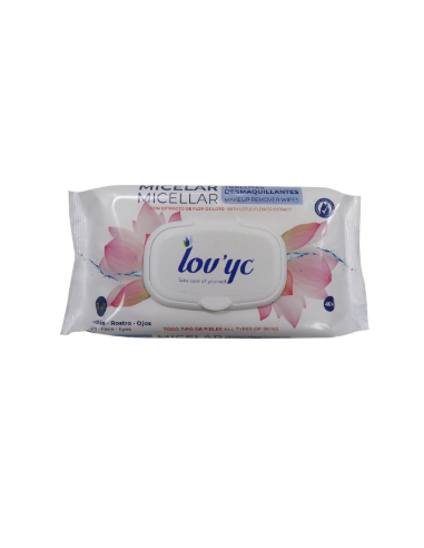 LOVYC TOALL DESMAQ 40U  3 EN 1 MICELAR TAPA