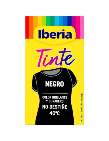 IBERIA TINTE ROPA NEGRO 40º