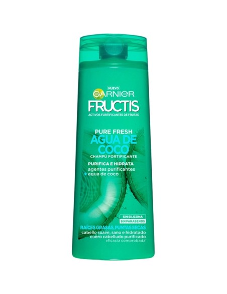 FRUCTIS CHAMPU PURE FRESH  AGUA DE COCO 380ML