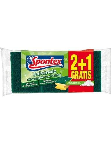 SPONTEX ESTROPAJO SALVAUÑAS UNIV 2+1