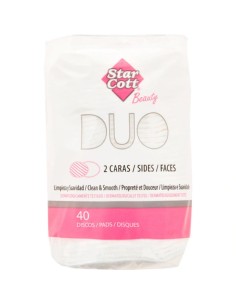 STAR COTT DISCOS DESMAQUILLANTES OVAL DUO 40U