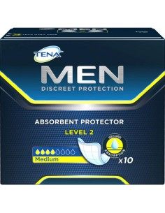 TENA COMPRESAS FOR MEN LEVEL 2 10U