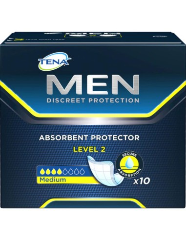TENA COMPRESAS FOR MEN LEVEL 2 10U