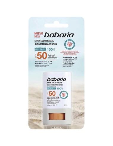 BABARIA STICK SOLAR FACIAL SPF 50 20ML