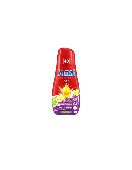 SOMAT TODO EN 1 GEL LAVAVAJILLAS LIMA 40D 640ML
